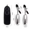 Vibrateur de Massage électrique pince à mamelon femelle Double saut oeufs secouer pour stimuler la poitrine Massage vibrateur jouets sexuels