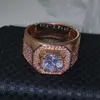 Choucong Rose Gold Ring Round Cut 3CT Stone Diamond 925 Sterling Silver Engagement Wedding Band Ring voor Mannen