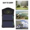 Freeshipping 5V10/18/21W Sunpower Solar Charger Solar Panel Waterproof USB Foldable Fast Charger Built-in Smart Chip Panel