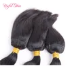 Moda Human Hair Extensions Włosy warkocz w wiązkach Brak SEW NO Crochet Nieprzetworzone Brazylijski Prosto Brazylijski Dziewiczy Włosy Ktoelsale