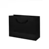 28 * 20cm + 10cm Black Card Kraftpapier Draagbare Dikker Aangepaste Kleding Gift Winkelen Verpakking Reclame Verpakking Permanente Zak