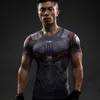 2017 Cosplay Costume Flash inversé 3D imprimé T-Shirt hommes à manches courtes Compression chemise Raglan vêtements Fitne