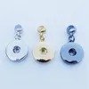 Silber Gold Schwarz Noosa Chunks Metall Ingwer 18mm Snap Buttons Anhänger Charms Sockel DIY Schmuck Erkenntnisse