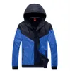 2018 Ny Fashion Mens Jacket Causal Hooded Coats Tunn Windbreaker Zipper Windbreaker Utomhus Män Kläder Plus Storlek