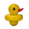 OD 24mm verre coloré jaune canard fumée UFO Carb Cap pour quartz banger pipe à eau dab plate-forme pétrolière