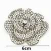 24 pouces Grands cristaux diamante de ton vintage de la rose Broche de luxe Design Broaches vendant un mariage élégant Pin5514609