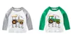 Groothandel Nieuwe Mode Herfst Baby Jongen Shirt Kinderen Lange Mouwen Auto Print T-shirt O Neck Shirt Top Hot Sale Kinderkleding