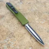 Mict ut121 121 Transparente tanto D / E lâmina negro-de-rosa pega verde dupla acção caça Folding bolso Facas com ferramenta ADRU