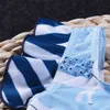 2018 bambino neonate lama animale costumi da bagno ragazza costumi da bagno a righe blu costume intero costume da bagno estate carino spiaggia bambini abbigliamento 1-7Y