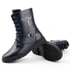 Męskie Buty Wojskowe Wojskowe Outdoor Soft Leather Botki Męskie Zip Kostki Buty Męskie Buty Casual Martin Buty Botas Hombre