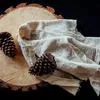 Nordic Plain Zakka Linen Cotton Table مناشف مناشف الصلبة ملونة Home Kitchen Dishcloth