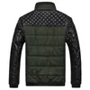 Men's Jackets Brand And Coats 4XL PU Patchwork Designer Men Outerwear Winter Fashion Male Clothing SA004