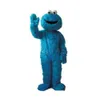 2018 High quality Adult adults Blue Biscuit Street mascot costume sales high quality Long Fur Mascot Costume