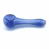 4 Inches Glass Spoon Water Pipes 5 Colors Heady Glass Pipes Hand Spoon Glass Bubbler Pipes Smoking Bowls Pipe For Tobacco Dry Herb