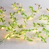 40m Viine Party Supplies Party Decoration Simulering Leaf Wedding Party Decor Ornament, 7 färger att välja