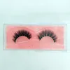 Partihandel 10st 3d mink charmig svart falskt ögonfransar kyskhet makeup skönhet fullband fransar topp eyelash förlängning handgjord privat etikett