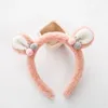 Höst- och vinter baby hårsjukningar Llovely Girls Imitation Rabbit Hair Hoop Cute Kids Bear Ear med Crown and Ball Top Hairpins Hair Accessories