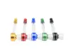 New transparent multicolor straight rod small pipe, round, acrylic, dipper, metal pipe, smoking set.