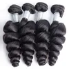 Монгольские девственные наращивания волос свободная волна 4 пучки с 4х4 кружев