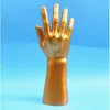 Бесплатная доставка!! Модель руки манекена PVC способа золотистая для промотирования перчаток дисплея