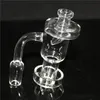 Quartzs Set Smoking Terp Vacuum Quartz Banger Carb Cap 10mm 14mm 18mm Domeless Nail For Glass Bongs