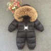 Nowonarodzony zima romper niemowlę snowsuit niemowlę dzieci dzieci śnieg nosza kombinezon w dół koatton liniowca dziecięce kostiumy 2761283