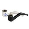 60mm Super Mini Plastic Reting Small Smoking Pipe Creative Filter Cigarett Handrör Holder Portable Material Plast Metal Free Frakt