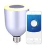 Colori regolabili Altoparlante Bluetooth senza fili E27 Lampadina LED Lampada colorata per IOS Android Smart Phone IMAC/PC Lampada lettore musicale