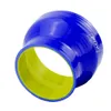 PQY - Blue&yellow 3"-4" 76mm-102mm Silicone Hose Straight Reducer Joiner Coupling PQY-SH300400-QY