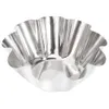 6pcs Stainless Steel Egg Tart Cupcake Mold Baking Cup Flower shaped cake mold makes your cakes more beautiful and elegant