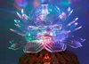 Colorful Rotating Crystal Lotus Magic Ball LED Effects Lights KTV Lantern Family Bar Flash Laser RGB Stage Decoration Light