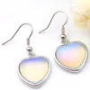 Luckyshine Newest 2pieces/lot 925 silver plated small and exquisite Moonstone Glass crystal Earring jewelry free shipping EA030