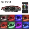 1 Trascina 4-5050 Controllo audio a colori Telaio per auto Luce Atmosfera Luce Decorazione Luce 60 * 90 cm