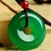 Boucle de paix en agate de glace naturelle 3x2.8cm, boucle de paix en agate rouge, collier en jade, pendentif, bijoux pour femmes et hommes