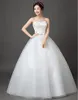 Sweetheart Neckline Floor Length Satin and Tulle With Beaded Lace Made-To-Measure Ball Gown Wedding Dresses with Beading