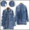 Women's Jackets 2021 Denim Women Hole Boyfriend Style Long Sleeve Vintage Jean Jacket Loose Spring Autumn Coat