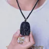 Collier Dragon obsidienne noire, pendentif en Jade, bijoux pour amoureux, amulette porte-bonheur, 165c