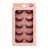 Shidishangpin 5 paren nertsen wimpers natuurlijke lange 1 cm-1,5 cm 3D mink lashes handgemaakte valse wimpers