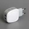 Novo Desenvolva 5 V 2A 2USB Porta UE US Plug Adaptador de Carregador de Parede Poder de viagem para o carregador portátil do carregador USB do iPhone 300pcs / lote