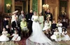 New Arrival 2018 Prince Harry Meghan Markle Suknie Ślubne Bateau Neck Vintage Długie Rękawy Suknia Ślubna Sweep Pociąg Suknie Ślubne
