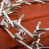 45 50 55 60cm Justerbar hundträning Collar Chain Pet Supply Metal Steel Prong Pinch Choke8390792