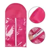 Rose Hair Extension Packing Bag Carrier Storage Pruik Stands Hair Extensions Tas voor het trainen en verpakken van haar