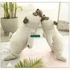 Nouveau mignon doux Animal carlin en peluche grand peluche Anime pékinois poupée animaux chien pour enfants cadeau décoration 75 cm 90 cm DY50051