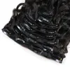 Clip bouclé brésilien en extensions 100g Brésilien Brésilien Deep Curly Clip Clip Ins 7pcs / Lot5472272