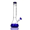 물 담뱃대 15.7 ''Bonglass Bong Beaker Base Glass Bongs Iceatores Blue Water Pipe