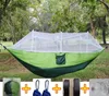 Nowy Sttyle Mosquito Net Hamak Odkryty Spadochron Pole Outdoor Hamak Ogród Camping Wobble Wiszące łóżko T5i112