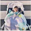 Ins infantile Unicorn Blanket Wrap Kids 3D Tricoted Carpet Swadddling Boy Girl Beach Mats NOUVEAU BOBÉ POGRAMENT