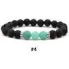 Neue Ankunft 7 Farben Chakra Männer Lava Rock Armband 8mm Schwarz Natürliche Vulkanische Heilende Energie Stein Yoga Armreif für Frauen Mode Schmuck