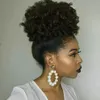 4b 4c Afro Kinky Curly Panytails Clip In 100% Human Hair Divaswigs Hårprodukter Remy Hair Natural Color