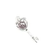 Argento sterling 925 Scegli una gabbia di perle con chiave, ciondolo con medaglione, collana, boutique, regalo per signora K980